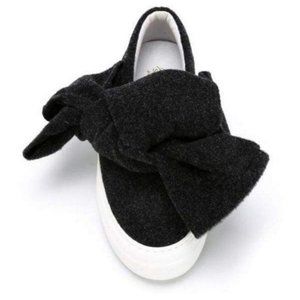 Joshua Saunders Oversized Bow Slip On Sneakers